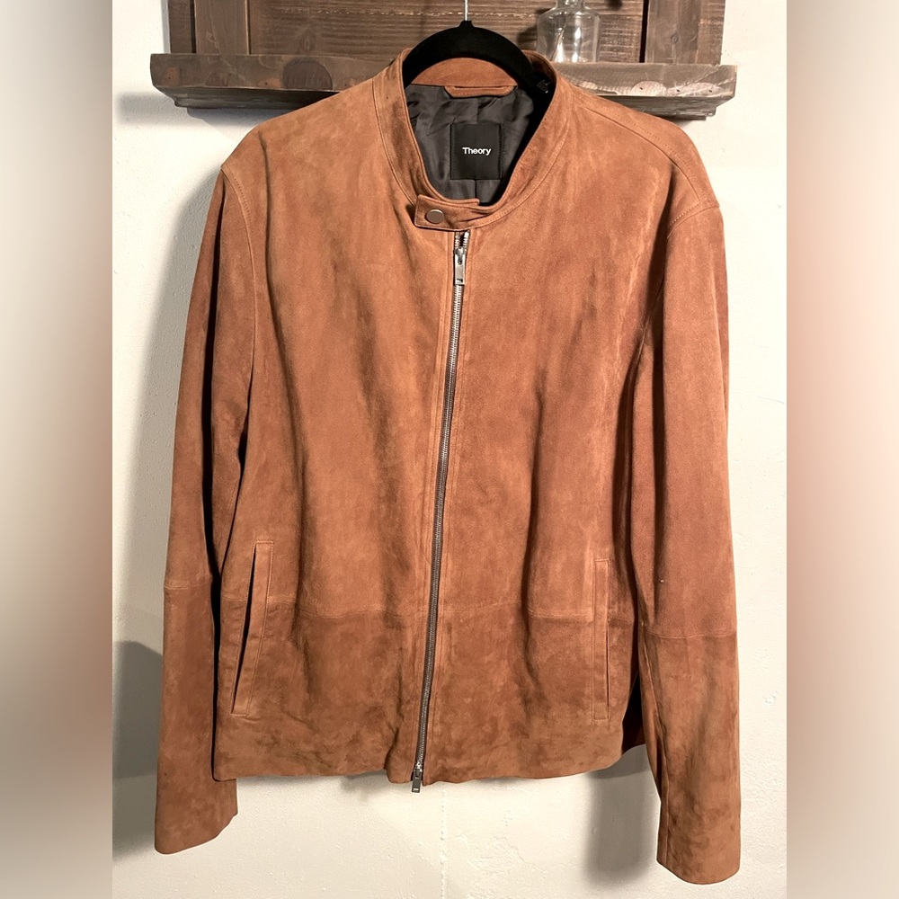 XXL suede Theory dress jacket worn 2 times in perfect condition